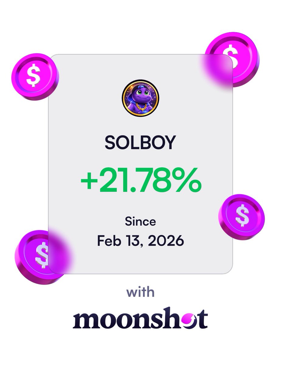 GouchGunna's tweet photo. I'm up 21.78% on Moonshot: https://t.co/k9p1tKb9wE https://t.co/ObrTlpeCCf