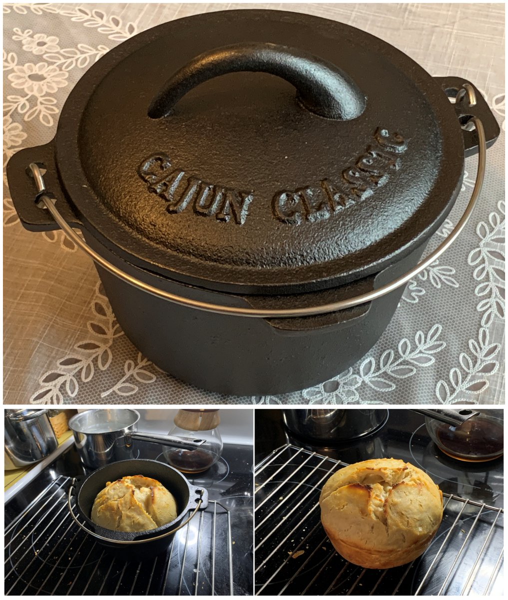 winenewsmaster's tweet image. Todays starts #RealBreadWeek. I am showing off my new 1 Qt #castiron dutch oven that I made this bread in. I hope you all use that #HashTag to show us your bread creations! daysoftheyear.com/days/real-brea… @breaditorial @yorudan @SourdoughDuffy @mikeoniron @MyGFCucina