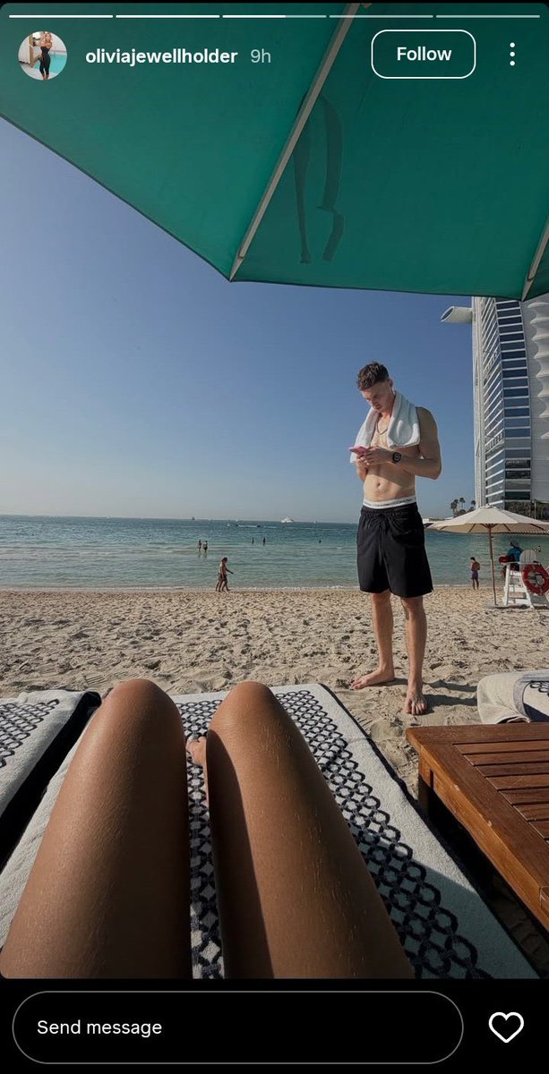 Cole Palmer enjoying his break.