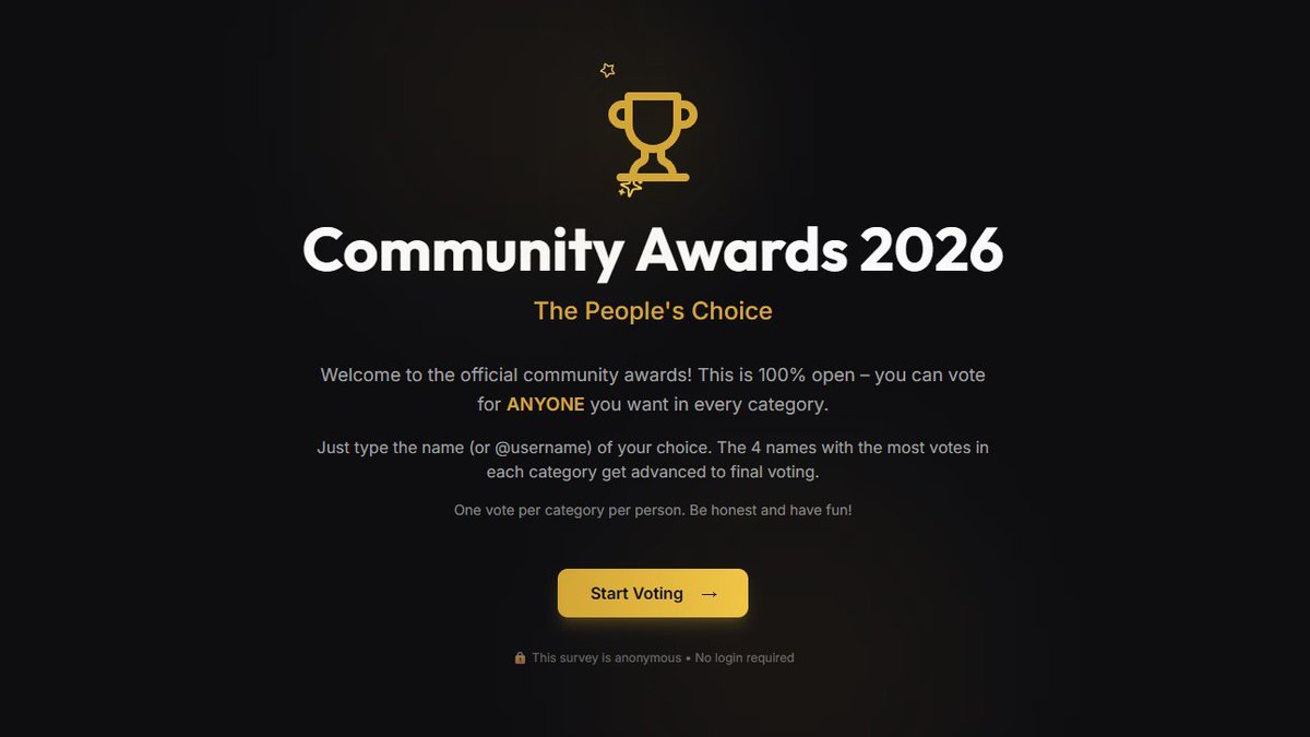 Community Awards tweet media