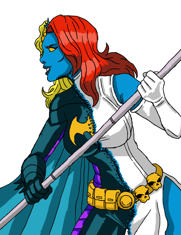 TSFShifter132's tweet photo. Mystique shapeshifting into Batgirl (Stephanie Brown) - Commission https://t.co/0cIsid3fZV