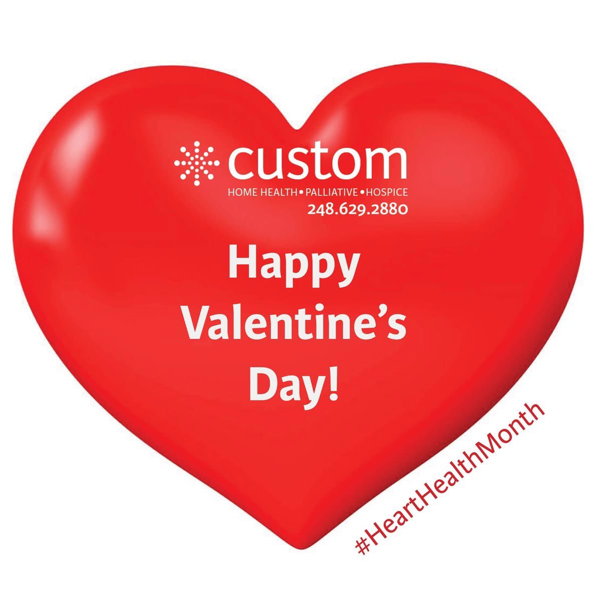 CustomHH's tweet photo. The Custom team wishes you a wonderful Valentine's Day. It's also the perfect month to check your heart health. https://t.co/czQg1p80hc