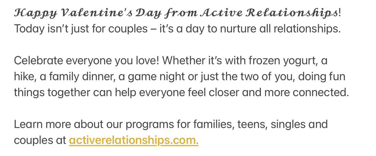 Active Relationships Center tweet media