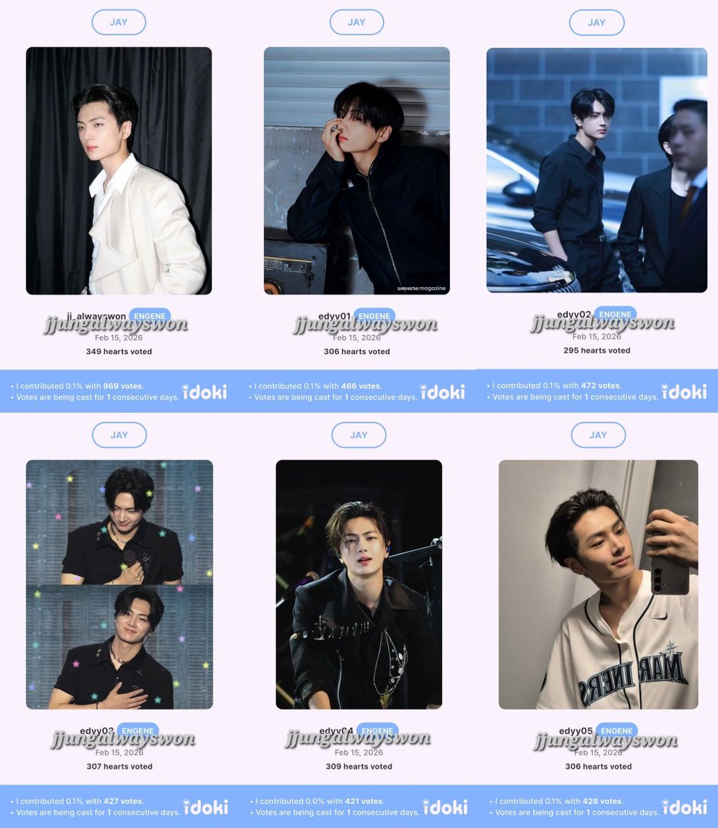 casted a 1,872 hearts for #JAY, my 1 week hard earned collection 😊💙

#엔하이픈_제이 #제이 #ジェイ #엔하이픈
#ENHYPEN_JAY #JAY #ENHYPEN #JAYDAY2026 #VoteForENHYPEN_JAY