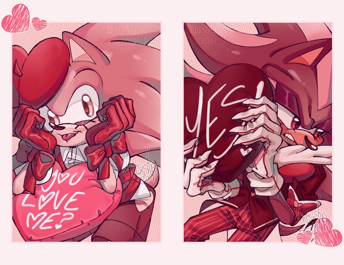 annaisha_h0shi's tweet photo. Happy Valentine's Day! 💘

#sonadow #Shadonic https://t.co/8E0kBkB2ao