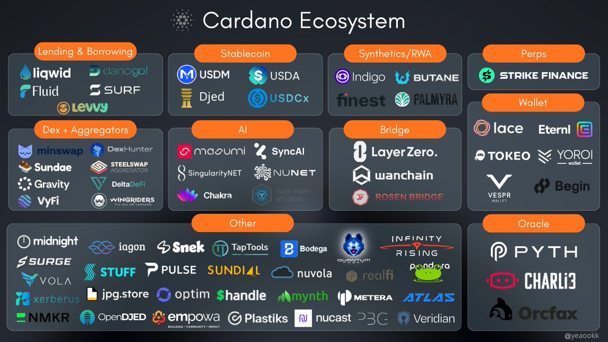 If anyone in the Cardano community needs it, here is an objective version of our ecosystem for 2026.