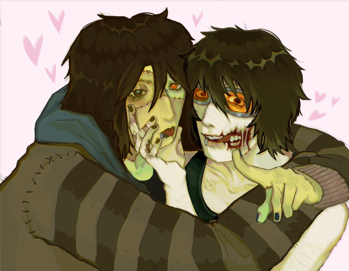 stoopid_bink's tweet image. જ⁀➴⁠♡୨୧ Happy Valentines ! 

from : Vink and Tobby !

#yumeart #vday #creepypasta #crptwt