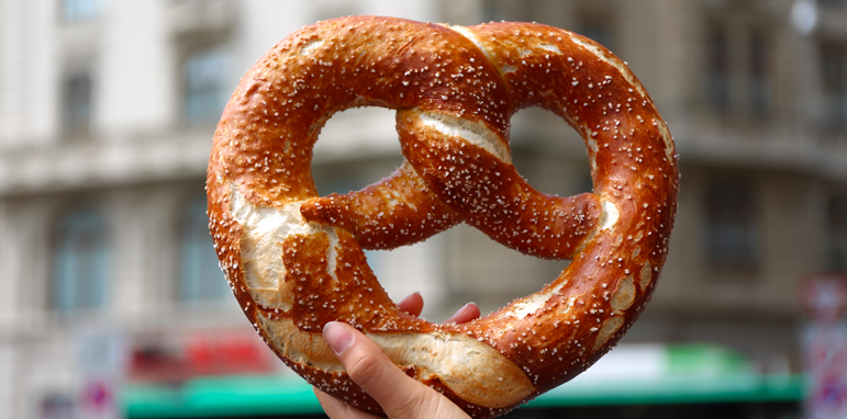Did you know that the Pretzel was invented by monks, partially, because of Lent and to reward students?

As we approach Lent (this Wednesday), look at the shape of a Pretzel. It was invented by monks in the 600s. 

They called it Pretiola ("Little Reward"). The monk who invented
