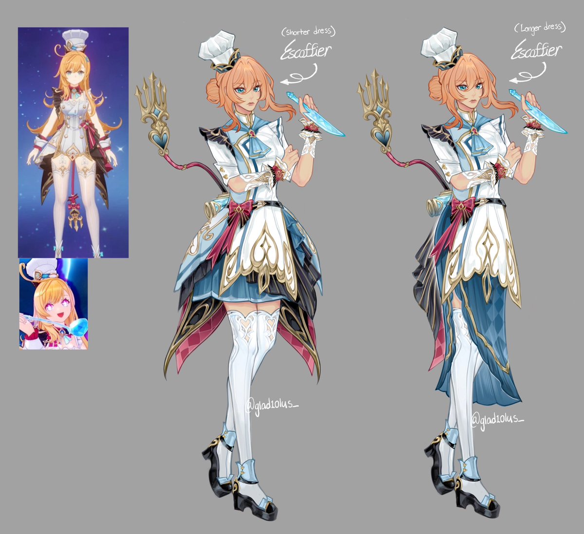 Essentially dogshit redesigns 

#GenshinImpact #art