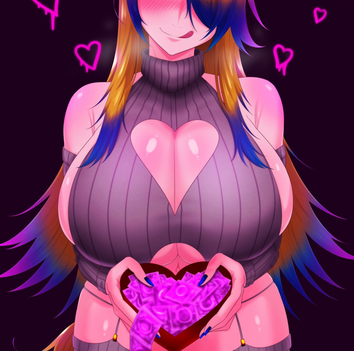 —— Parece... que no he gastado ninguno en San Valentín~, hehehe~... ¿Te gustaría gastarlos conmigo, [READER]?