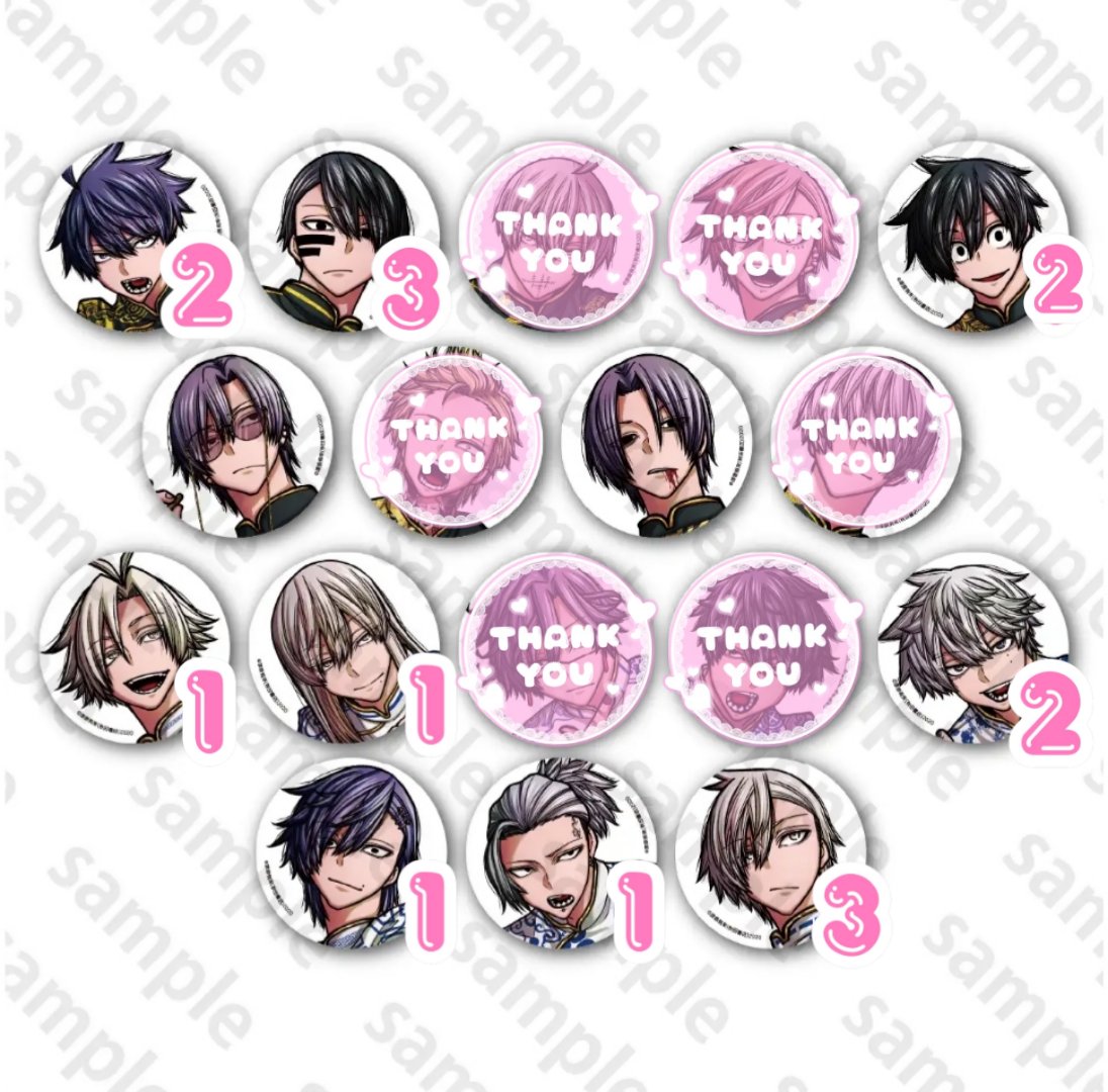 交換 譲渡】 桃源暗鬼 コミケ アフコミ C107 トレーディング 缶バッジ