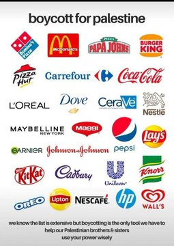 Don't stop boycotting