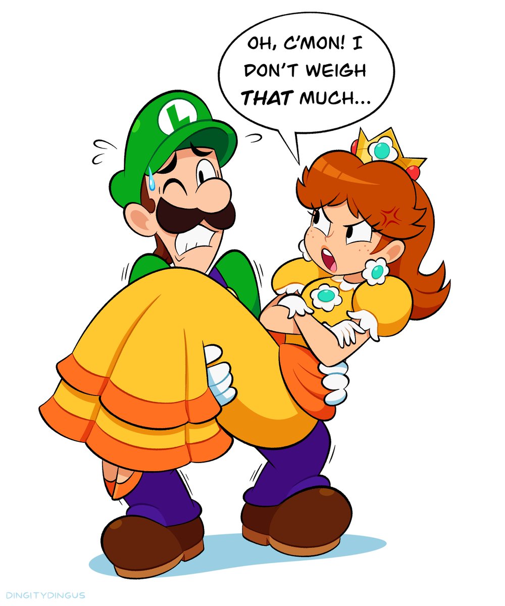 DingityDingus's tweet image. How does Mario do it 🥀

#Daisy #Luigi #Nintendo #Fanart