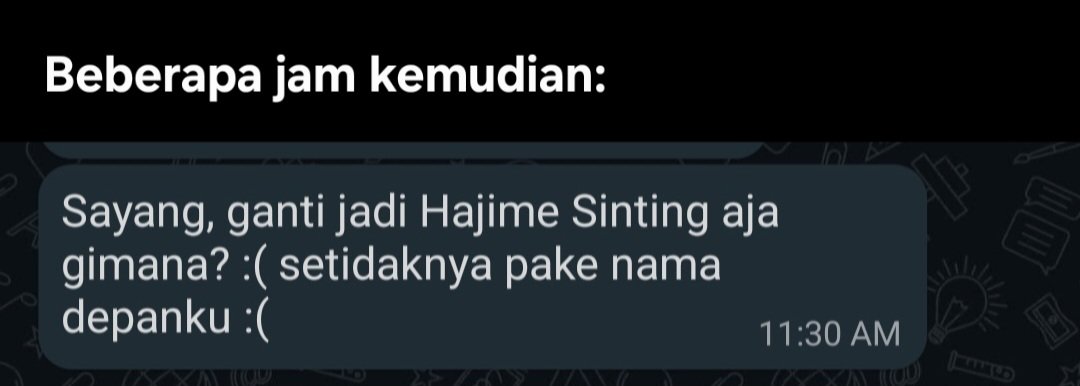 Bofurin_Fess's tweet photo. 🍃 FANFIC BL
UMEENDO 🍅⛰️ 
Umemiya x Endo
One Tweet 

Perkara "Nama Kontak WA"
Ume bulol kawan, dan sungguh tol*l👎

https://t.co/2ivToKH4Ir