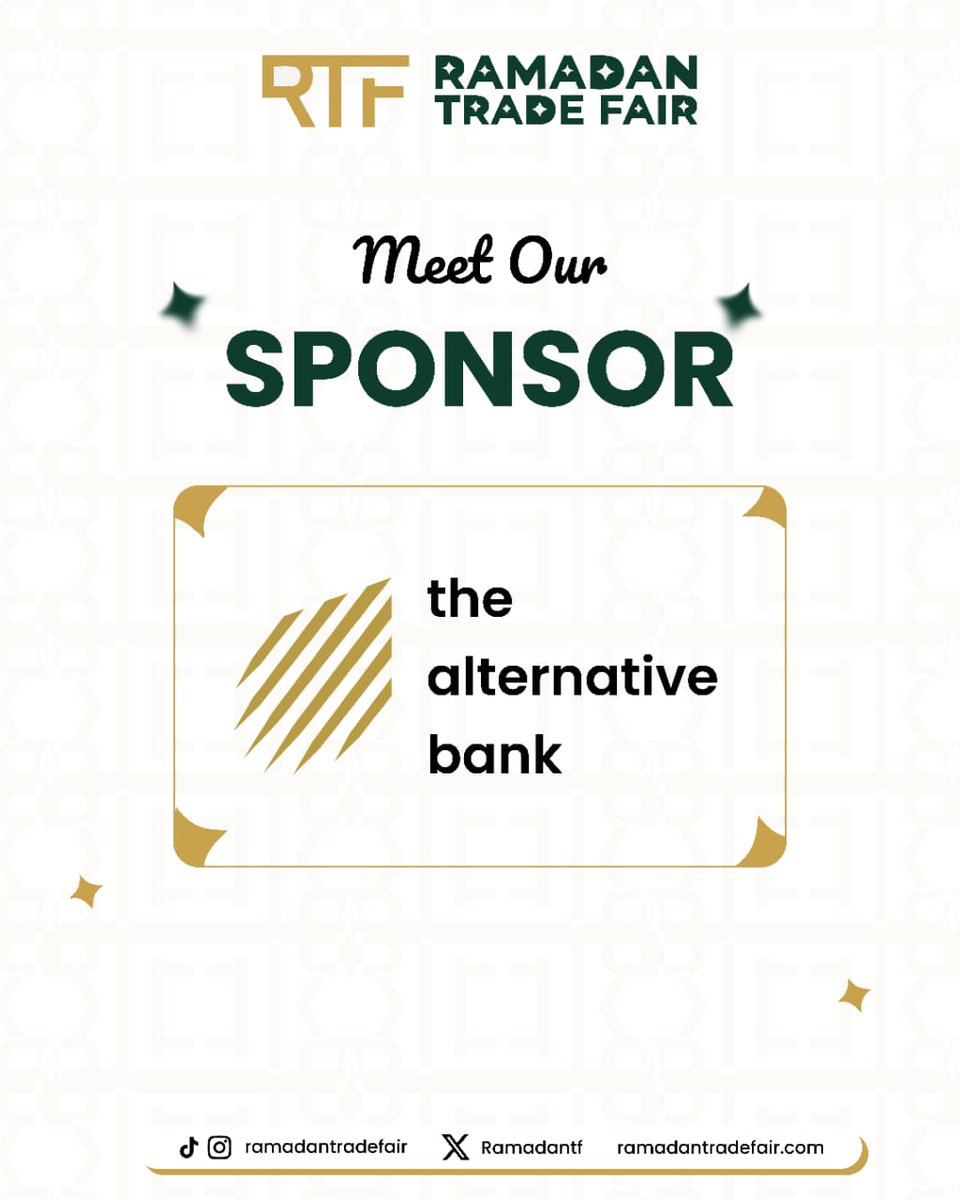 We’re excited to introduce <a href="/AltBankNg/">the alternative bank</a> Alternative Bank as an official sponsor of RTF! 🎉✨🤍

Thank you for partnering with us.

Still hesitating to grab your tickets? 😌
Grab your ticket now and be part of the experience.
Link in bio