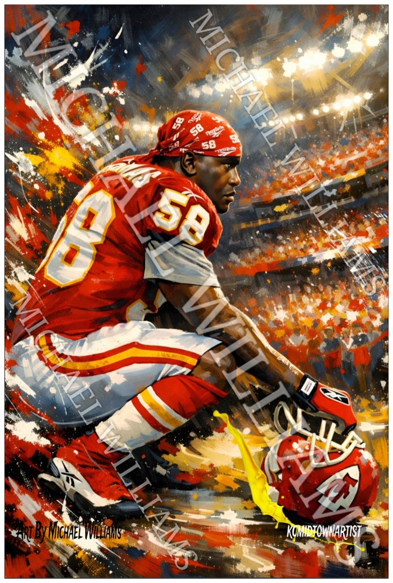 Art Peice I Finished Of Legendary Derrick Thomas Prints Available This One's For You <a href="/AnitaGillette1/">Anita Gillette</a> <a href="/JohnHoltNews/">John Holt</a> <a href="/MediaFoxx/">Lisa_Foxx</a> <a href="/JBside13/">johnnyBside13</a> <a href="/Kchiefgirl4life/">stacy brown</a> <a href="/ChiefsNana/">Nan ✌🏻🏈</a> <a href="/37JoeDelaney/">Karim aka Black Jack Burton😎(Flat Earther)</a> <a href="/blanehoward/">Blane Howard</a> <a href="/sweetdyoung/">Queen of the Chiefs Kingdom 👑</a> <a href="/LundLam/">Lam Lund (she/her)</a> <a href="/Chiefin13/">Da Chiefer Chef</a> <a href="/danielleRoyalKC/">Danielle - bad decisions & baseball ⚾</a> <a href="/kc_girl83/">Tasha❤️💛❤️</a> <a href="/Wizzyw00/">Lynn Brookes</a> <a href="/JohnnysTaverns/">Johnny’s Tavern</a>
