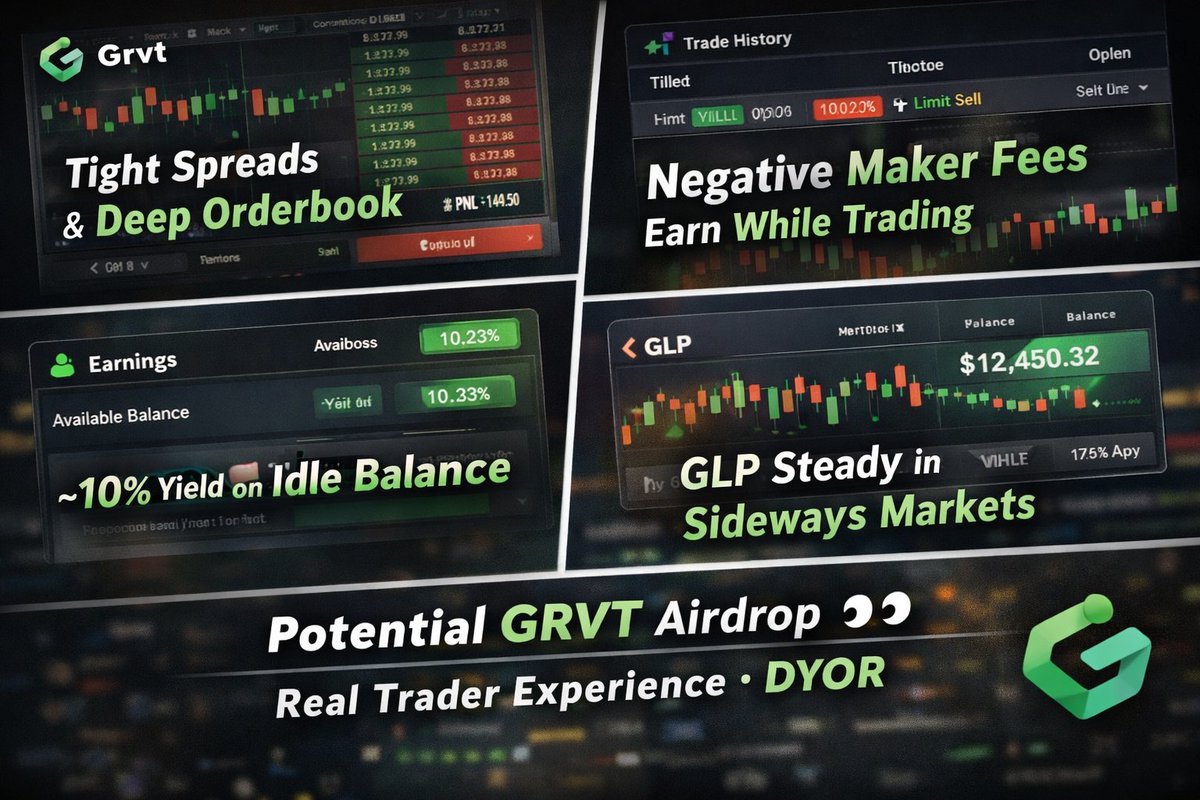 Been testing <a href="/grvt_io/">Grvt</a> for a while and honestly the experience feels different from most perps DEXs.
The orderbook depth + tight spreads make entries smooth especially when using limit orders. What surprised me most is the negative maker fee rebate - you literally earn.