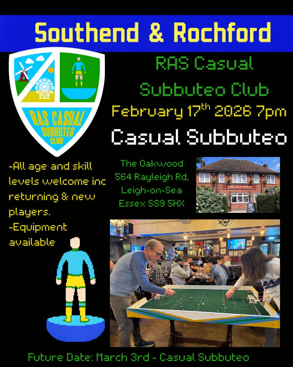 RAS (Rochford & Southend) Casual Subbuteo Club tweet media