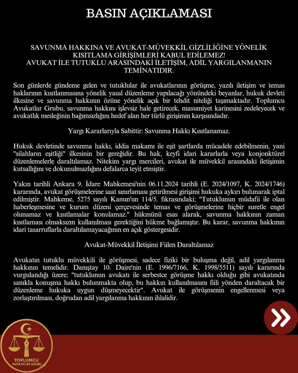 AvukatlarGrubu's tweet photo. Kamuoyuna saygıyla duyurulur. https://t.co/xWcLw73PsS