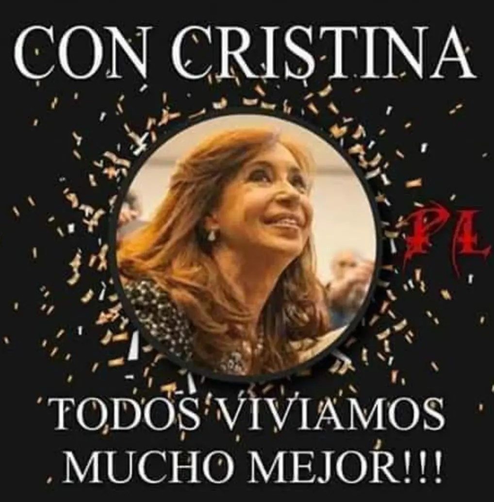 Dólar con Cristina: $9 
Dolar con Macri: $58.
Salario mínimo /CFK: US$ 580 Salario mínimo con Macri/US$ 215
Inflación con CFK/ 25%. Inflación con Macri/55%.
Deuda con el FMI con CFK/ US$ 0 Deuda con el FMI con Macri y Milei/US$ 100.000 millones
La única verdad es la realidad.