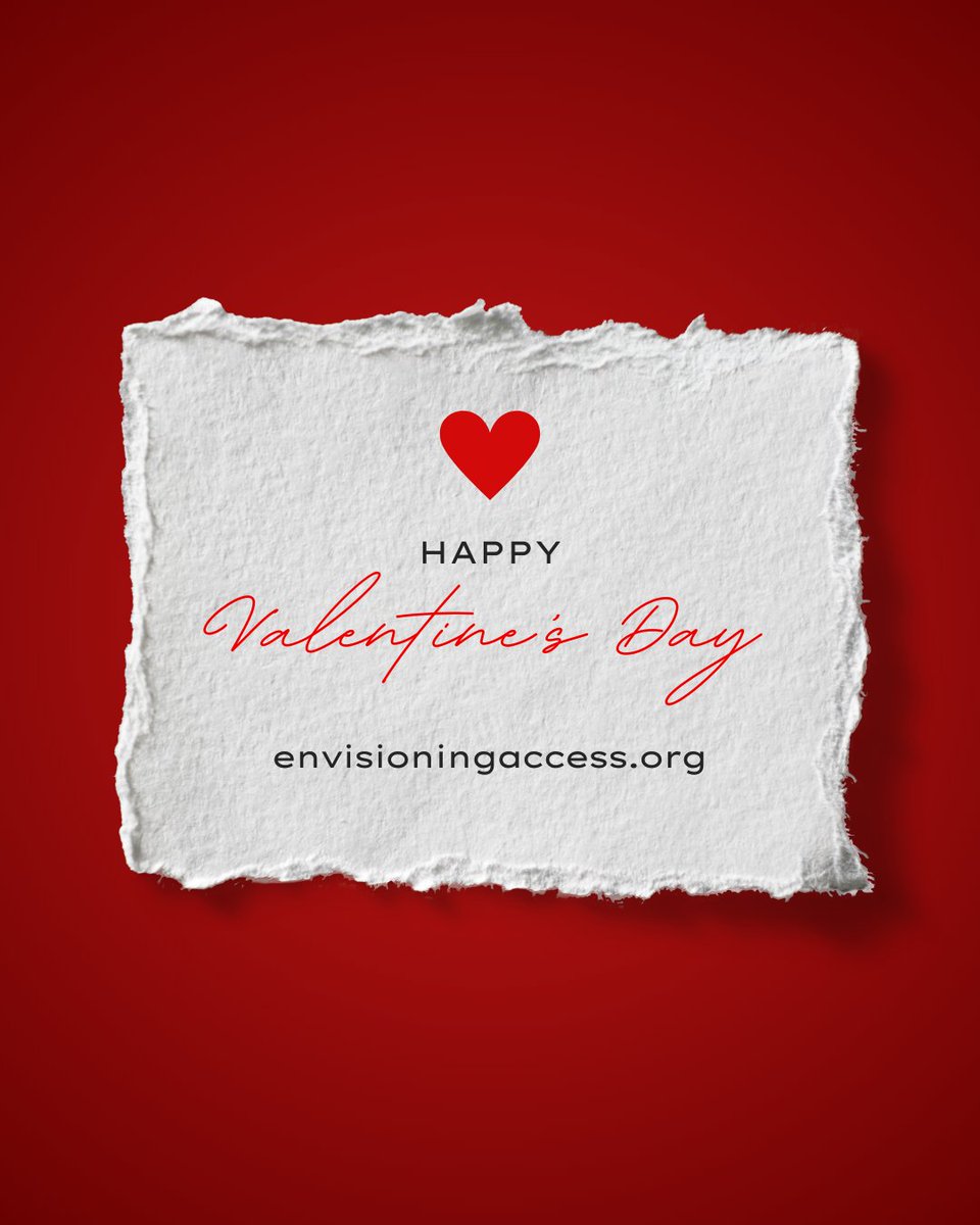 Happy Valentine’s Day from Envisioning Access ❤️
We’re celebrating love in action—advocacy, inclusion, and a shared commitment to a more accessible world. Thank you for being part of our community.