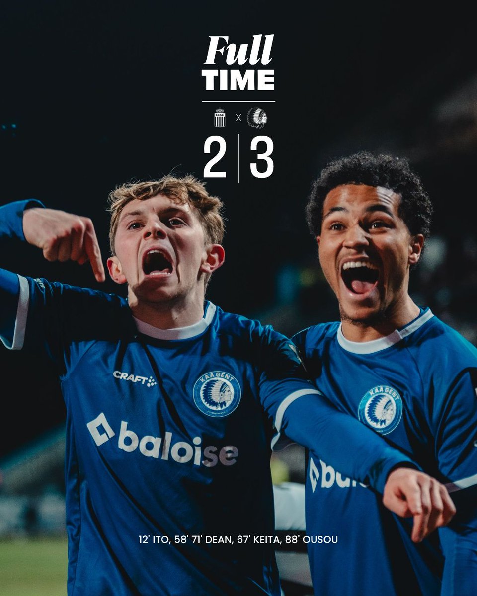 KAAGent's tweet photo. FT 2-3 | Beter dan ne boekee blomme 😍

#CHAGNT #JPL https://t.co/y2SdrtFUNd
