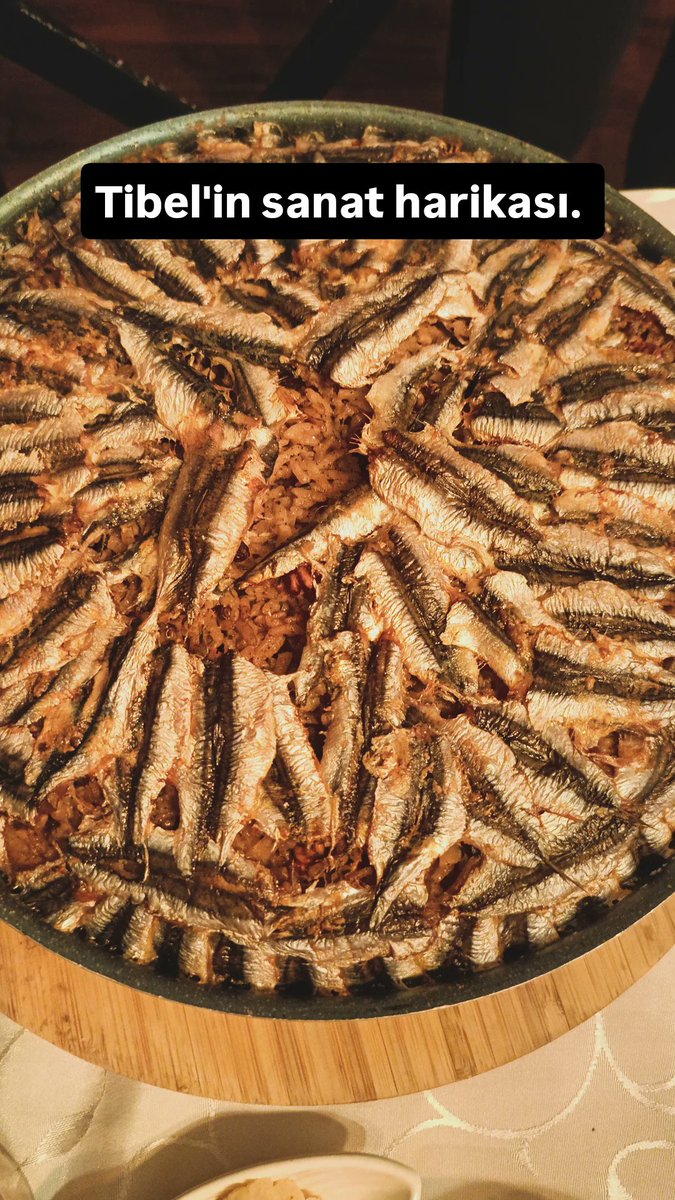 Dünyanın 8.harikası Tibel'in hamsili pilavıdır. 🥰