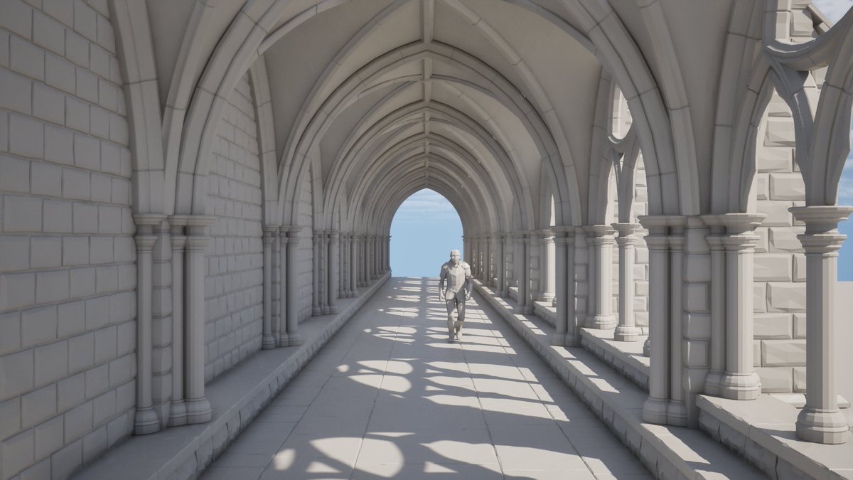 Steven_van_Wyk's tweet photo. Thought I would share some progress images of a monastery level I am currently working on. #screenshotsaturday #UnrealEngine #solodev https://t.co/AMW5jRrB6J
