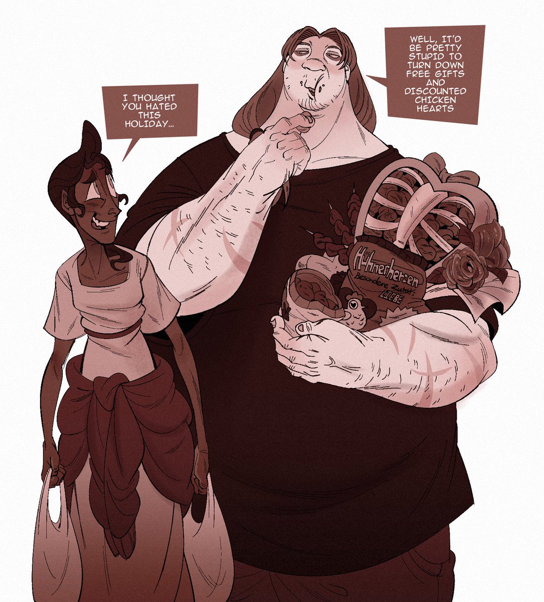 Larry hates holidays, but there are a couple of exceptions in the form of limited edition food and discounted meals 

#oc #originalcharacter