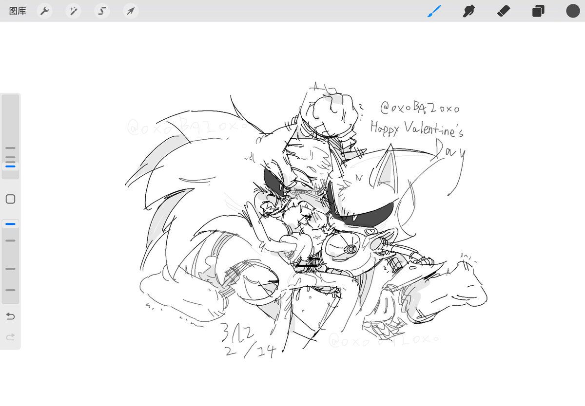 ⚠️Sonic bottom⚠️
exe→💙←metal
#sonexe #metonic 
情人节快乐喵