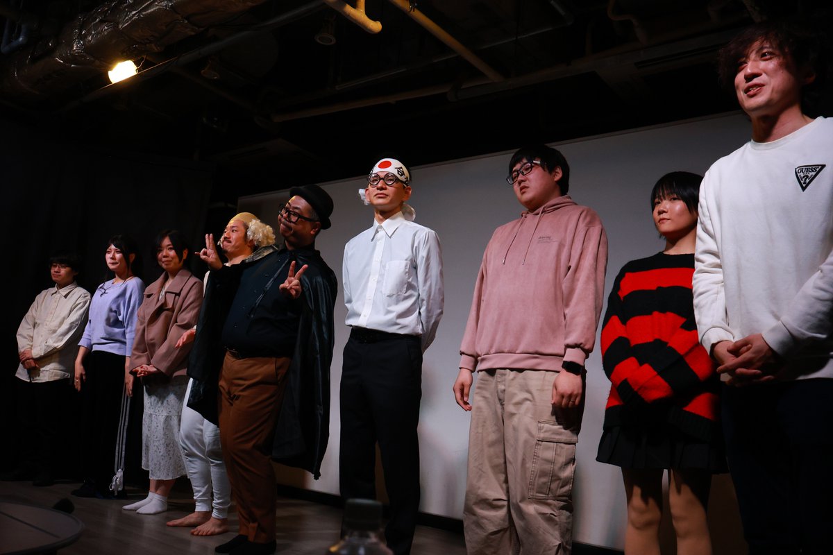 Nohana_Nohana's tweet photo. 2026.02.14　劇団乱れ桜オムニバスライブ『サクラボ』　＠四ツ橋・楽屋A
劇団乱れ桜：とだただし、斉藤衿花、徳永浩晃、戸田晋太郎
ゲスト：愛植男、井上裕基、津川ミサ、ぽてさらちゃん。わでぃ
「牡鹿家兄妹と姉の家」
「シン・昔話」
「世界の縮図ゲーム」
＃サクラボ https://t.co/BqOfeMBgzO