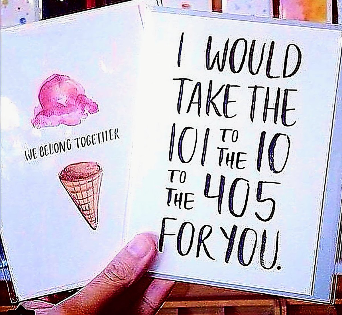 FreewaysLA's tweet image. Our favorite Valentine's Day card!