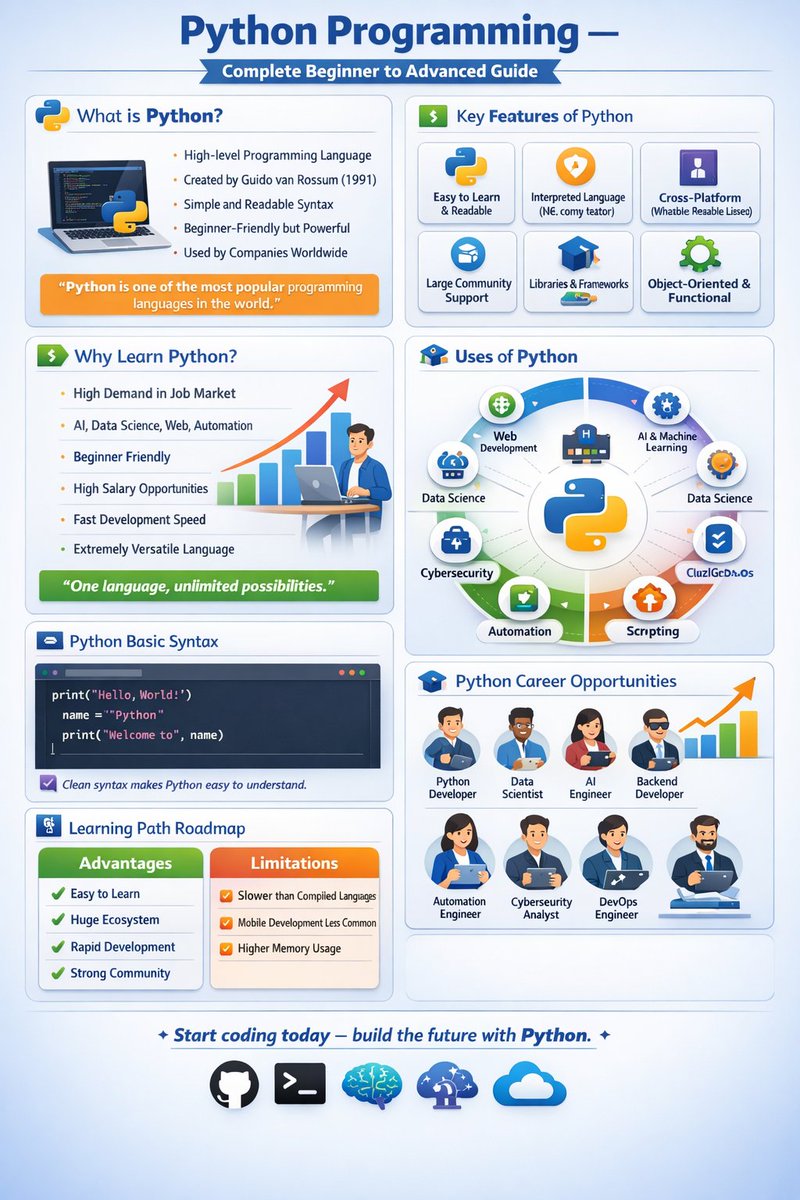 Python Programming — Beginner to Advanced Python, created by Guido van ...