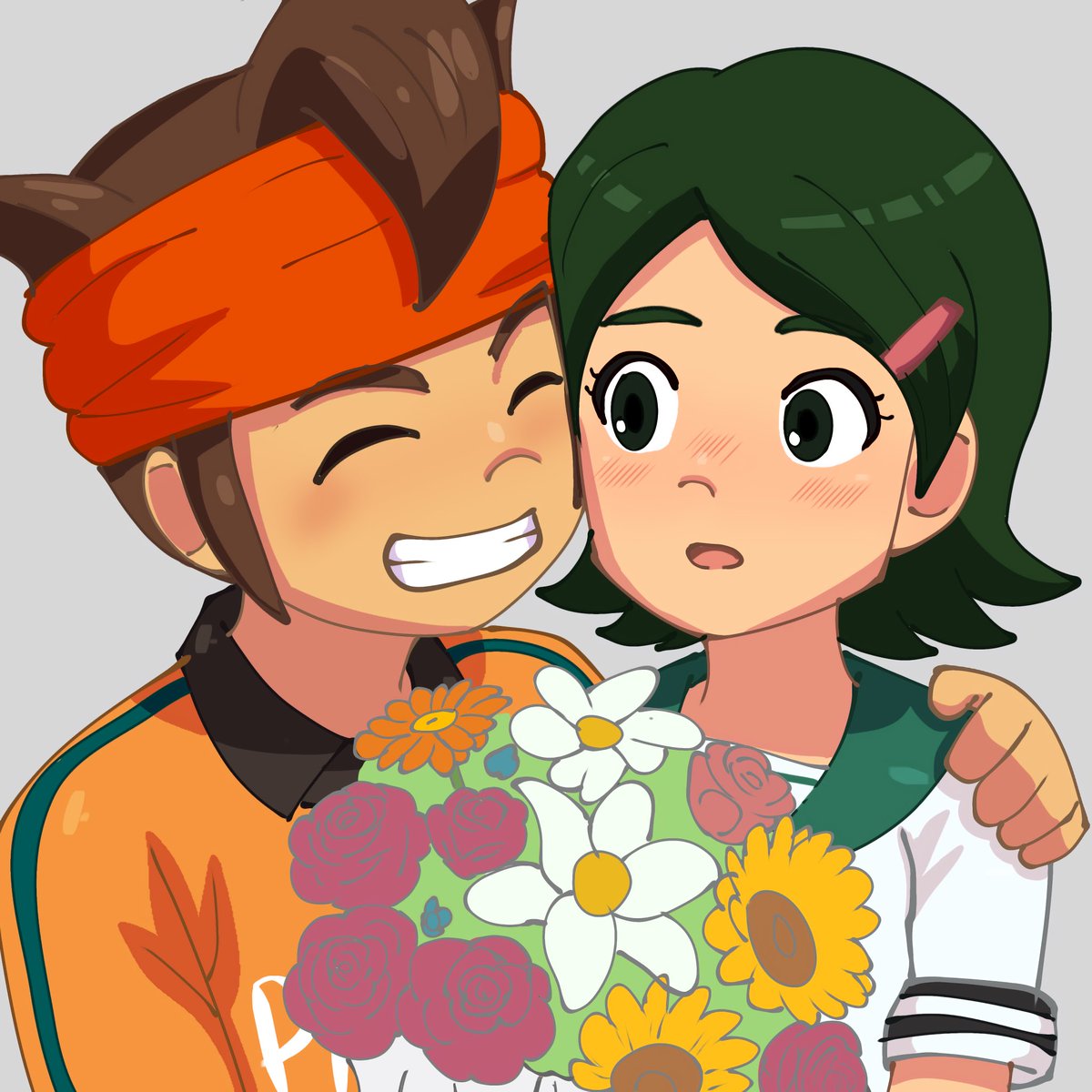 CeroKater's tweet photo. ¡Este día no estaría completo sin un dibujo DE SAN VALENTÍN DE Endaki! ¡Feliz San Valentín a todos! #ENDAKI #木野秋 #円堂守 #InazumaEleven #ValentinesDay #円秋 #SuperOnce https://t.co/uMYYmS8Dqp