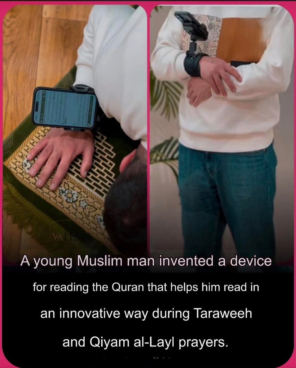 Cool_Ustaz's tweet photo. As the holy month of Ramadan approaches, a young Muslim man has invented a device that helps those who have not memorized the Quran to read easily during Taraweeh and Qiyam al-Layl prayers in an innovative way that facilitates recitation with devotion.

• #IslamicTech https://t.co/HM2b2KoIR4