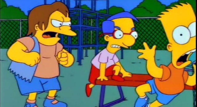 ¡Nadie que haya disfrutado una referencia de los Simpson diría eso! ¡Vamos a acabarla!