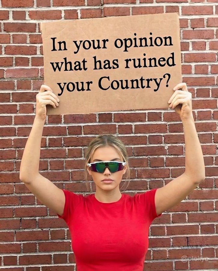 In your opinion what 
has ruined the country?

Thoughts? 🤔
