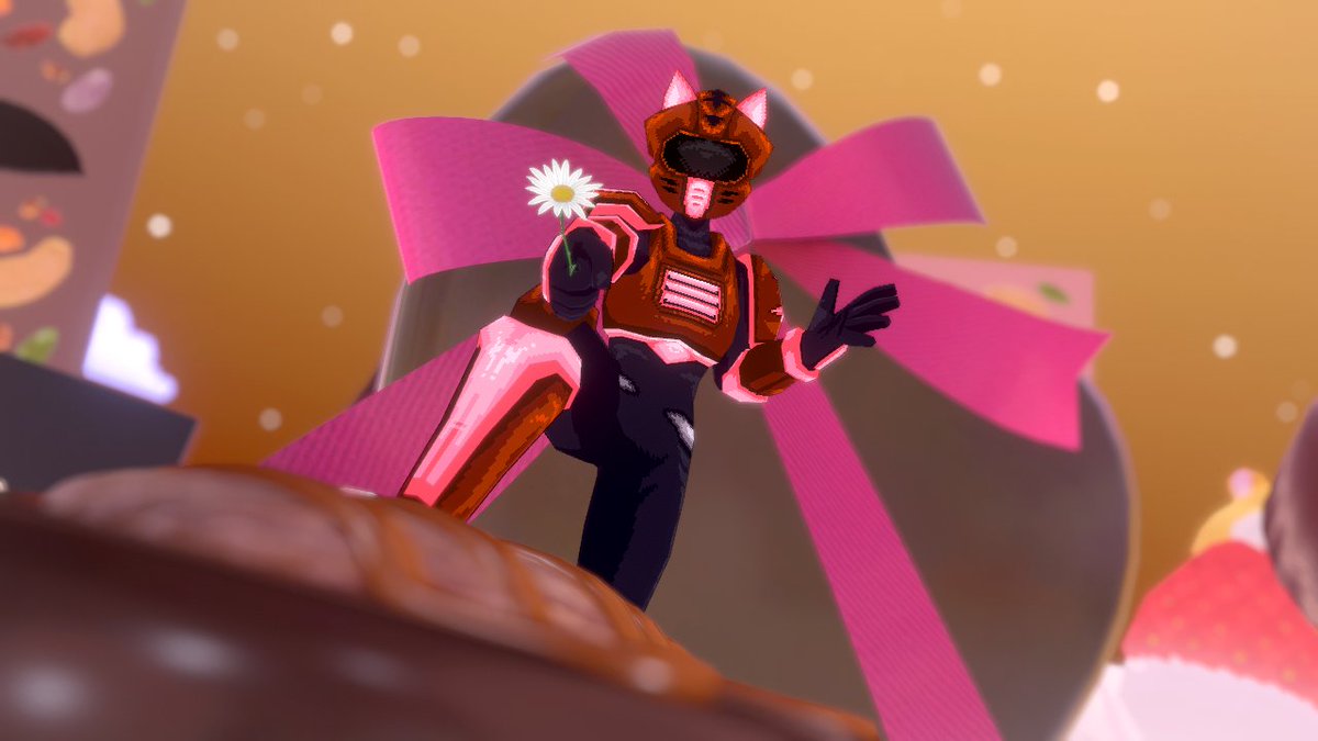 Shoot, I left my suit to rust in the rain again-

I mean HAPPY VALENTINES DAY! I'm rocking some sweet colors for this special day.