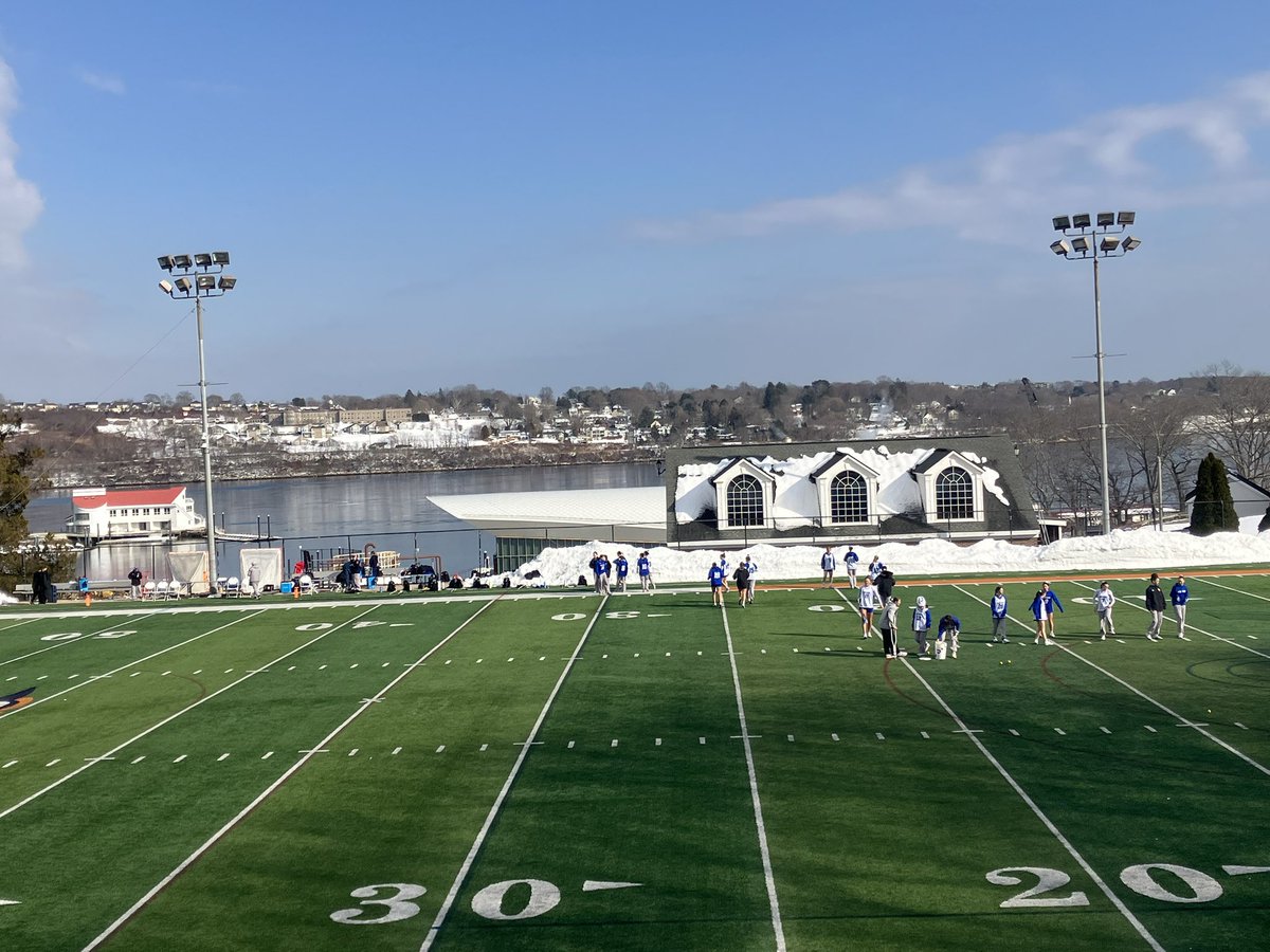 CoachSchaum's tweet photo. At beautiful United States Coast Guard Academy for women’s Lax scrimmage vs. Johnson and Wales.  Go Bears. https://t.co/VvlIzQl7rp