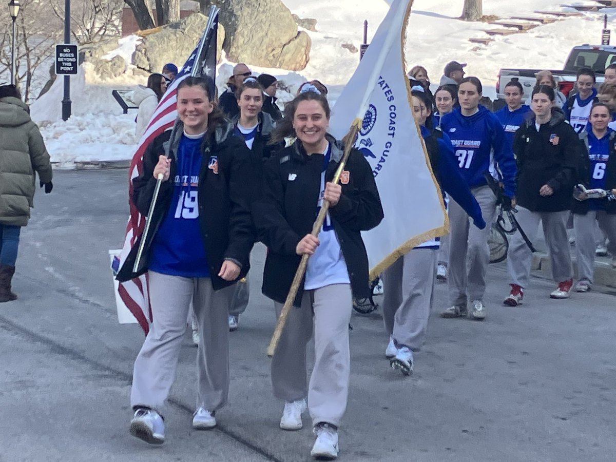 CoachSchaum's tweet photo. At beautiful United States Coast Guard Academy for women’s Lax scrimmage vs. Johnson and Wales.  Go Bears. https://t.co/VvlIzQl7rp
