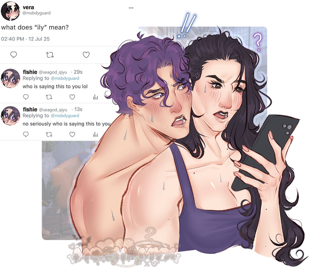 🐟| happy valentines !! have a jealous fishie drawing for the day :p
#Rafayel #LoveandDeepspace #祁煜