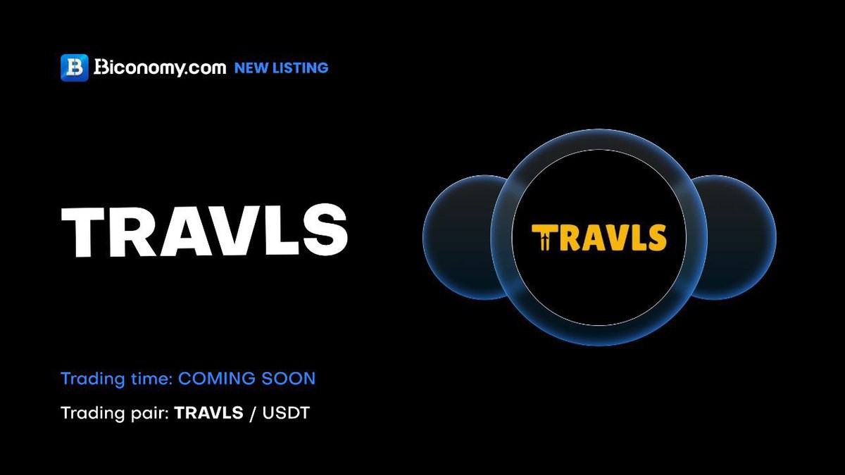 We’re excited to announce that $TRAVLS will soon be listed on <a href="/BiconomyCom/">Biconomy.com</a>. Trading pair launching shortly

Travls.io is a crypto-native travel booking platform where users can book flights, hotels, and experiences using 100+ cryptocurrencies or traditional payment