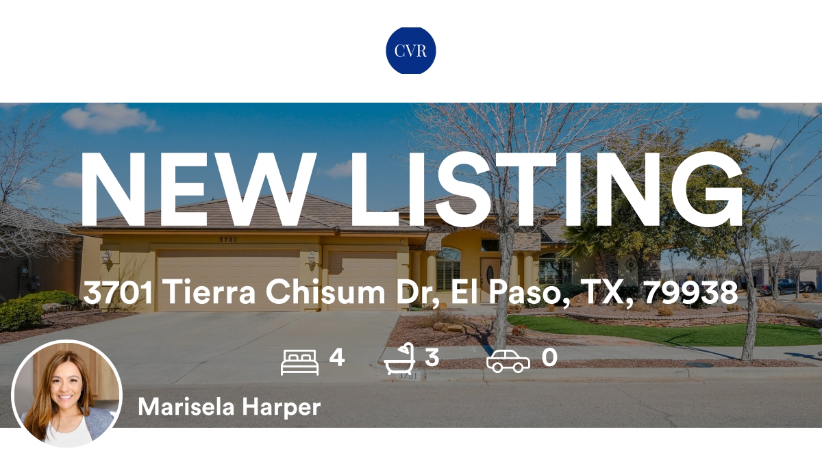 mariharper's tweet photo. 🛌 4 🛀 3
📍 3701 Tierra Chisum Dr, El Paso, TX, 79938

My latest listing on RateMyAgent.
Broker 0472999
https://t.co/93hoQavffi

...
#ratemyagent #realestate #Clearview_Realty_LLC https://t.co/B1kSKl6xPk