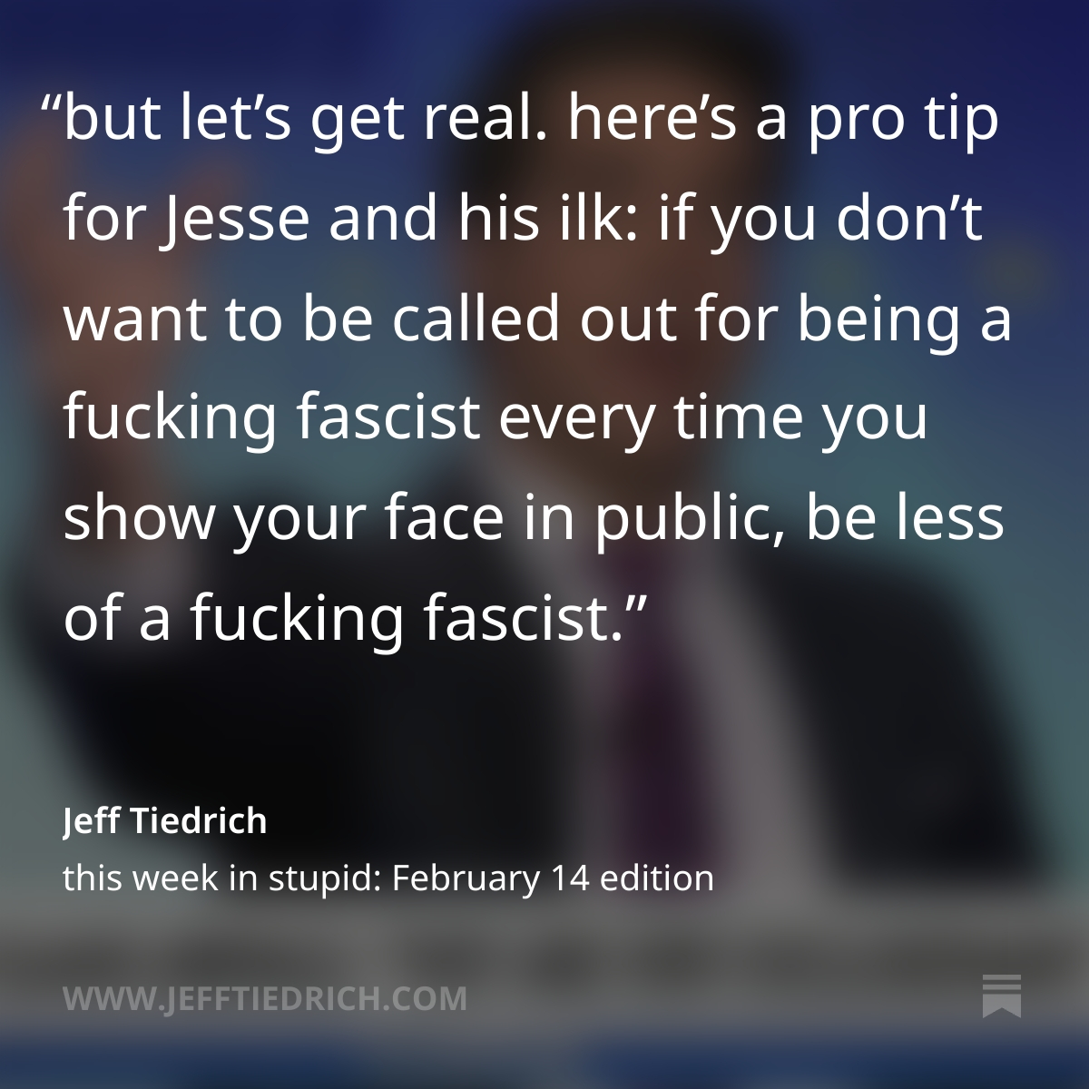 Jeff Tiedrich tweet media