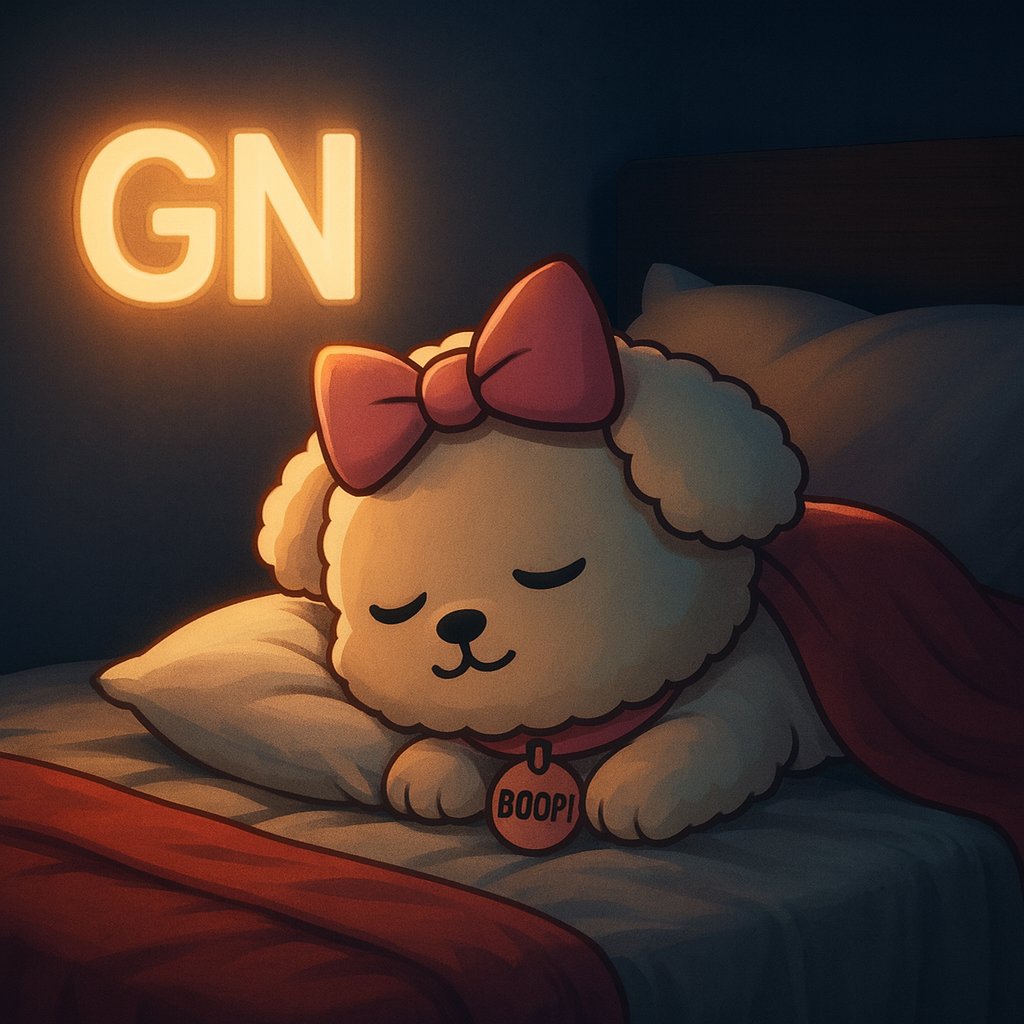 GN $BOOPI MFERS!🐶💤

GO SLEEP THAT VALENTINES LOVE OFF!💯
GN BACK &amp; SUPER SEND $BOOPI MFERS!📈🚀

CA:
7fodN5Vn21kZdGfvA178ZNctqsZ2kCGVRHfFNEkboop

$BOOPI $BOOPI