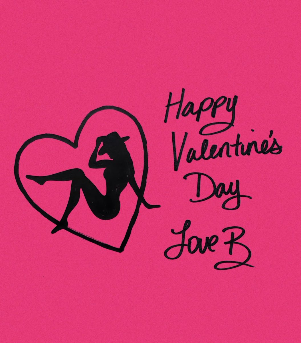 Beyoncé wishes fans a Happy Valentine’s Day.
