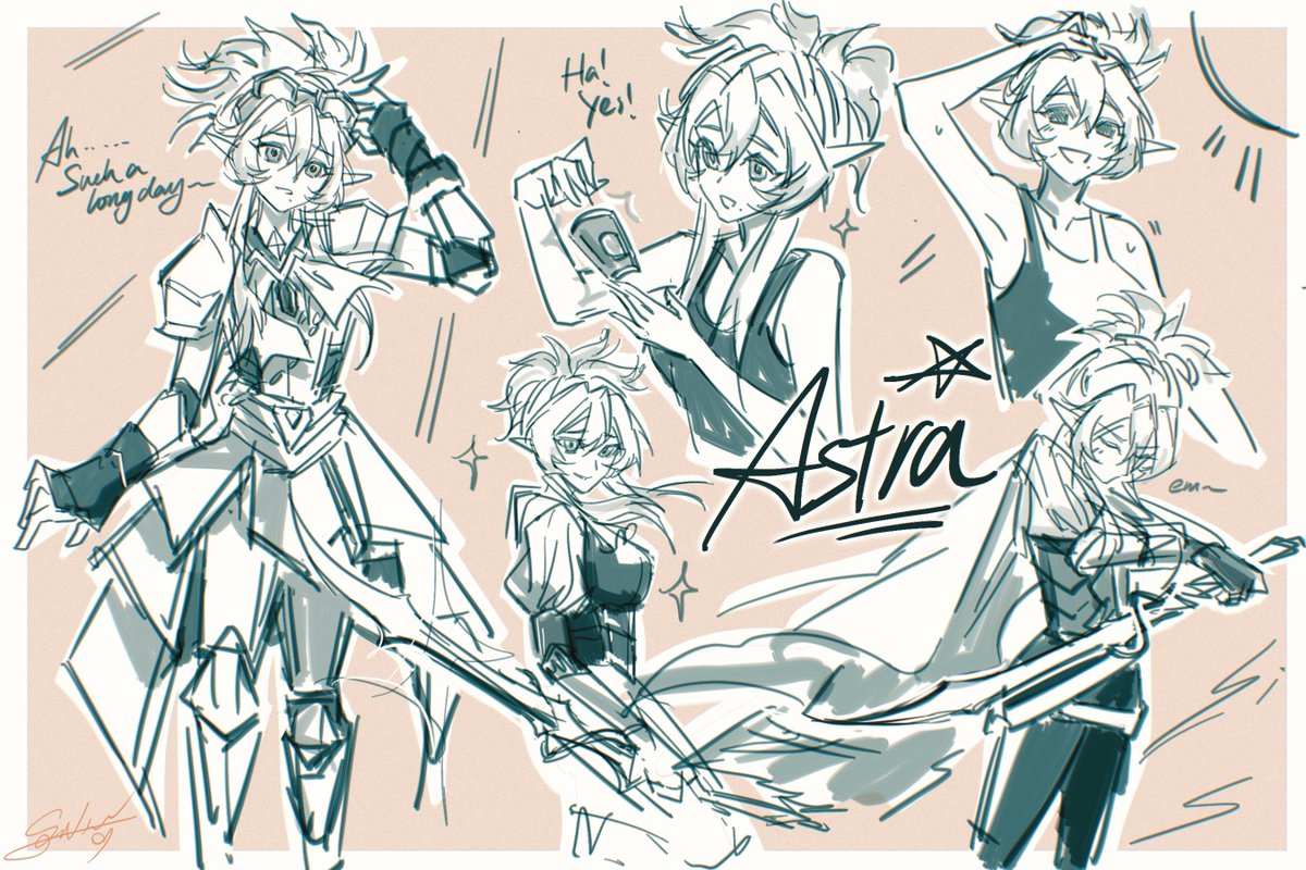 Tenkinos's tweet photo. New Astra Art by the Amazing @SgeVeNetrnl 
They did such a wonderful job w/ by Astra Elf Girl! So Adorable!

#Art #DnD #DungeonsandDragons #Elf https://t.co/MEHeMglfSt