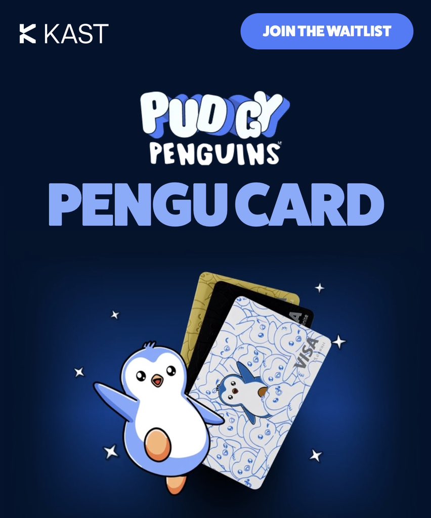 What would YOU buy first with a <a href="/pudgypenguins/">Pudgy Penguins</a> Visa card? 🐧

Honestly, I think the funniest first swipe would be something boring like groceries, just to make it real but what if I get a glass of beer.

I’m on the Pengu Card waitlist and I did my KYC early. 

What would be your