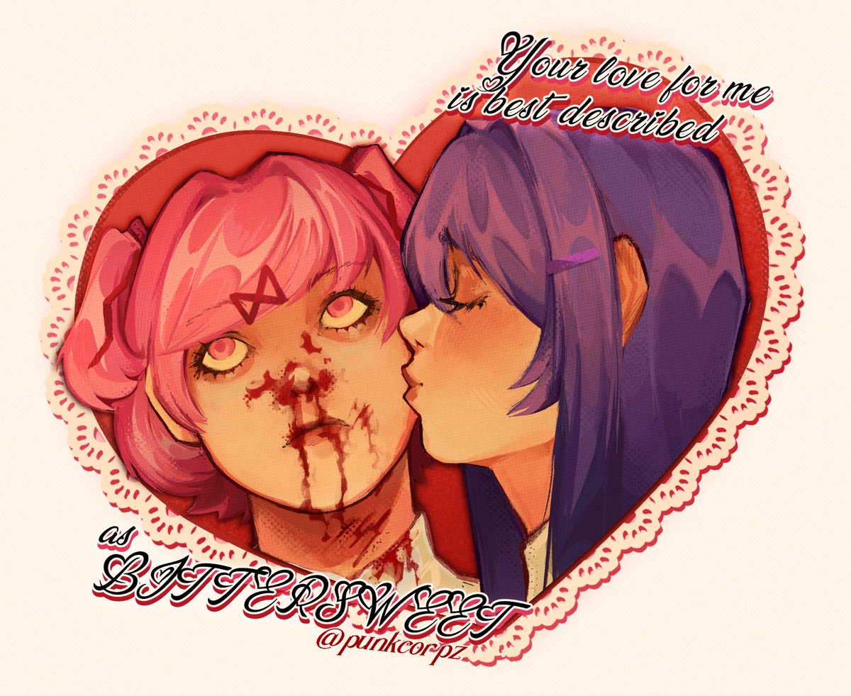 Happy Valentines Day🩷💜

#natsuri #ddlc #bittersweet