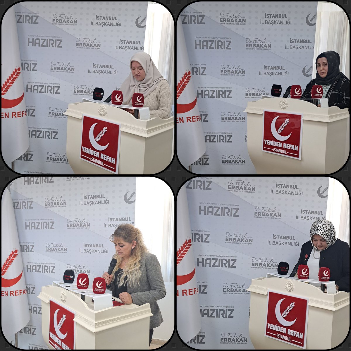 Yeniden Refah Partisi İstanbul İl Kadın Kolları olarak;
Ocak ayı İl divan toplantımızı İlçe Başkanlarımızın aylık faaliyet rapor sunumlarıyla geçekleştirildi.

Hayırlara vesile olsun👍

#FatihErbakan
#YenidenRefahPartisi
#İstanbulBizeEmanet